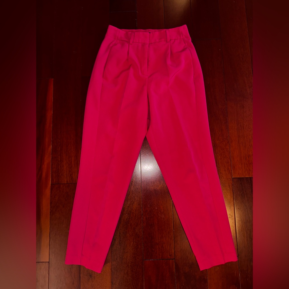 Express Vibrant Pink Ankle Pants